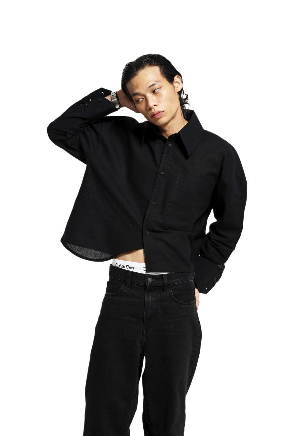 OFFBEAT SHIRT IN PITCH BLACK