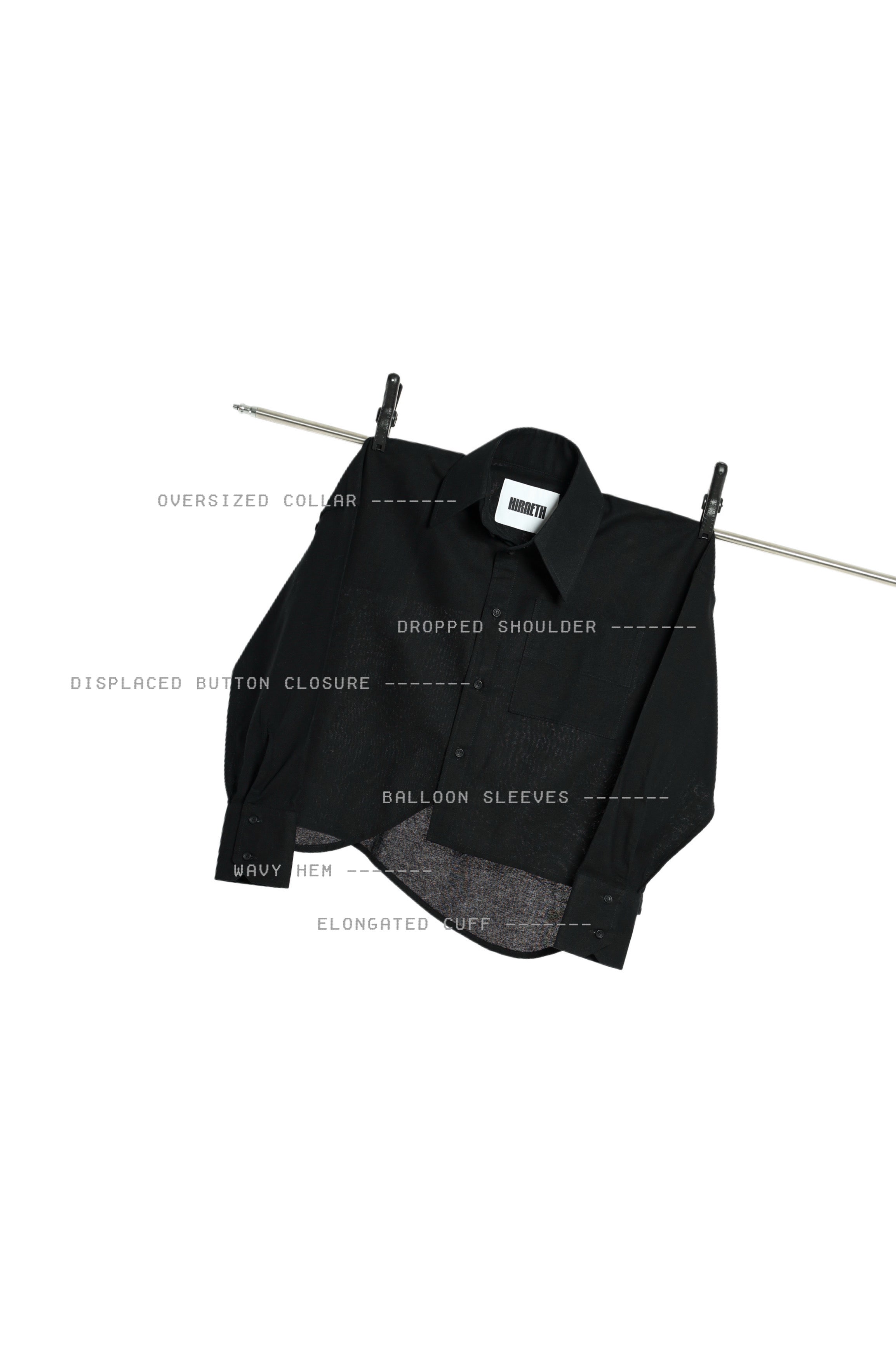 OFFBEAT SHIRT IN PITCH BLACK
