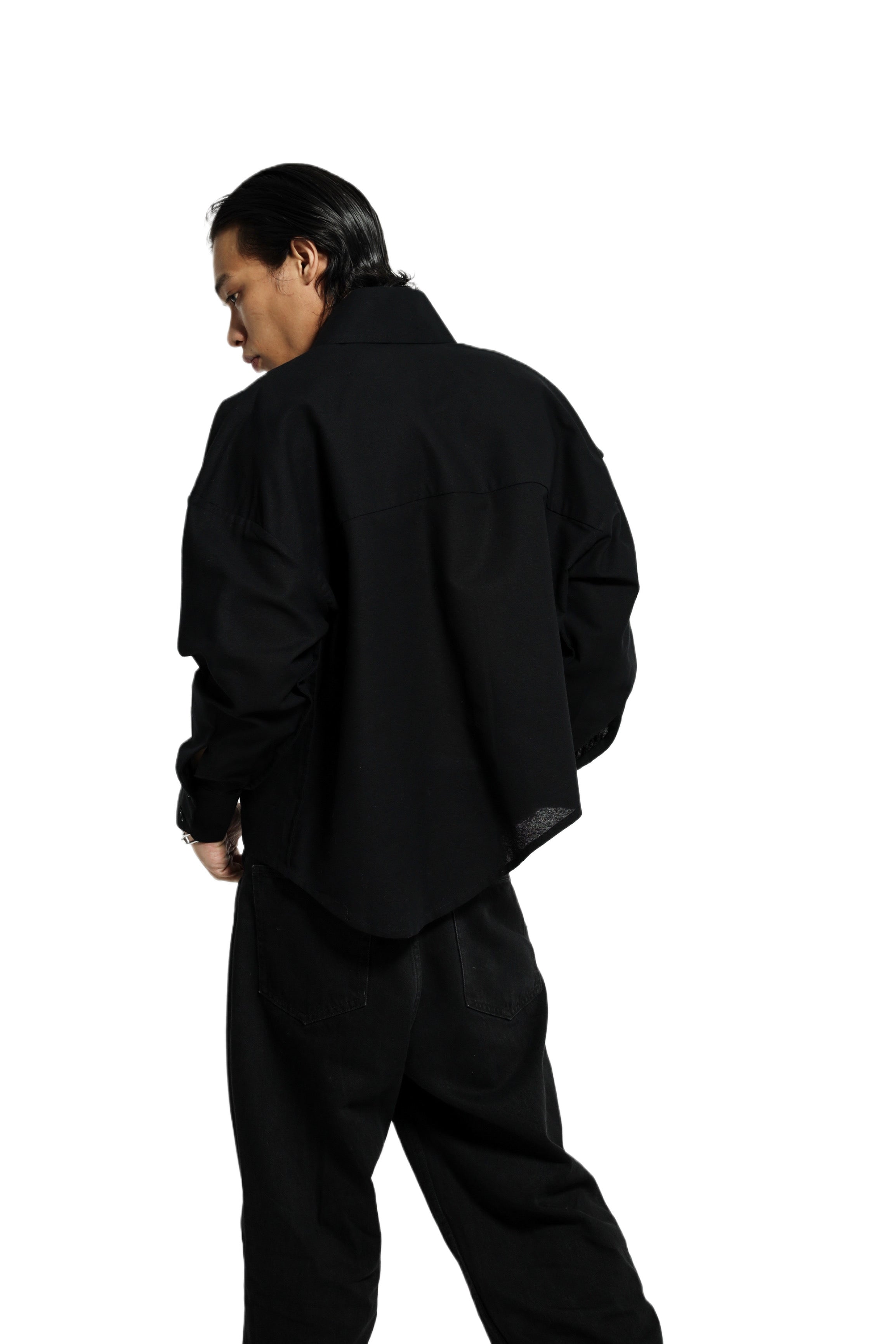 OFFBEAT SHIRT IN PITCH BLACK